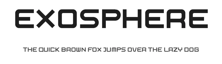Exosphere by James Klahn β Display Font