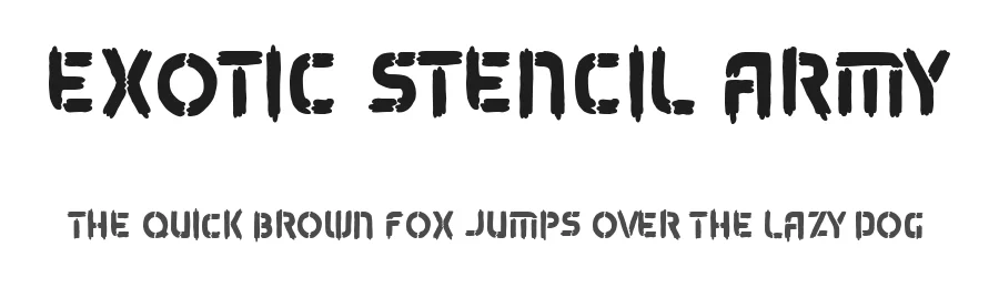 Exotic Stencil Army