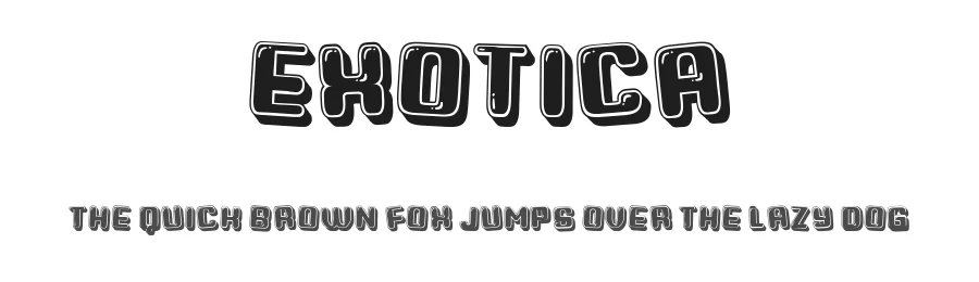 Exotica by Vladimir Nikolic — Decorative Font