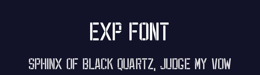 EXP Font by Jayde Garrow — Decorative Font — thumbnail 2