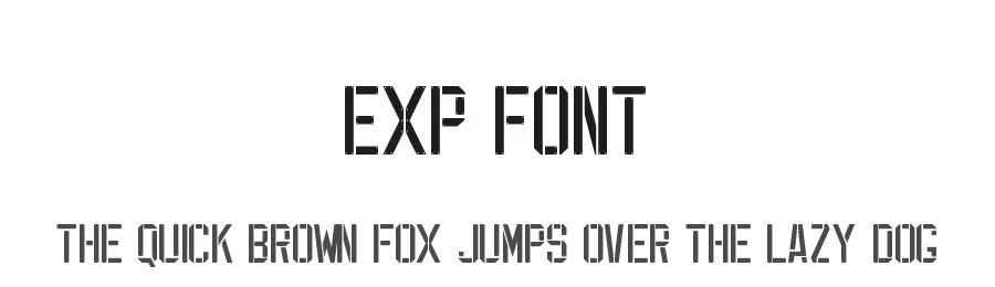 EXP Font by Jayde Garrow — Decorative Font