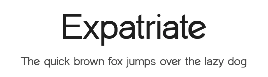 Expatriate by UI Creative — Sans Serif Font