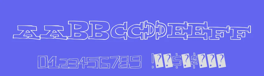 Exploded Capital by Xerographer Fonts — Decorative Font — thumbnail 3