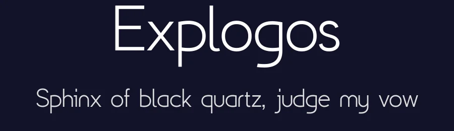 Explogos by Steve Gardner — Sans Serif Font — thumbnail 2