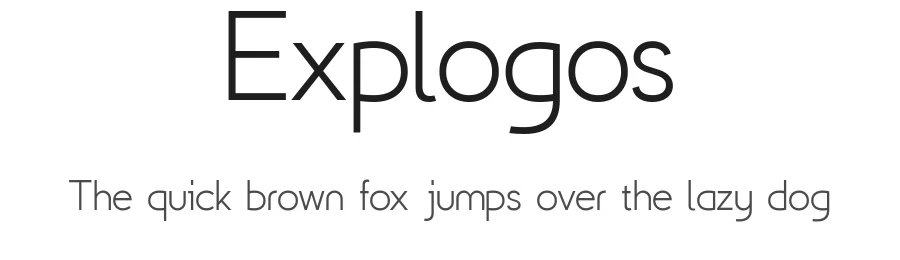 Explogos by Steve Gardner — Sans Serif Font