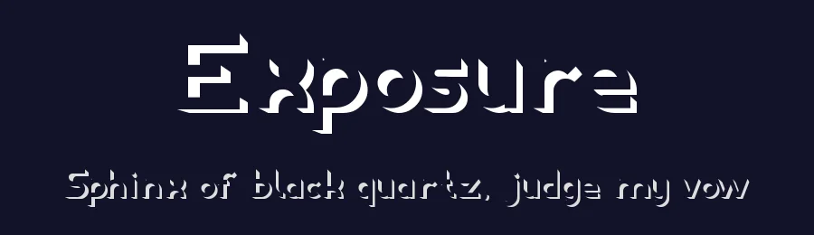 Exposure by weknow — Decorative Font — thumbnail 2