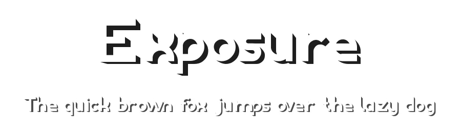 Exposure by weknow β Decorative Font