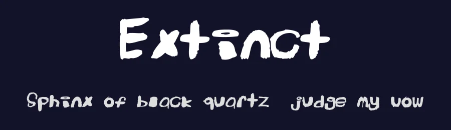 Extinct by Grant McVeigh — Script Handwritten Font — thumbnail 2