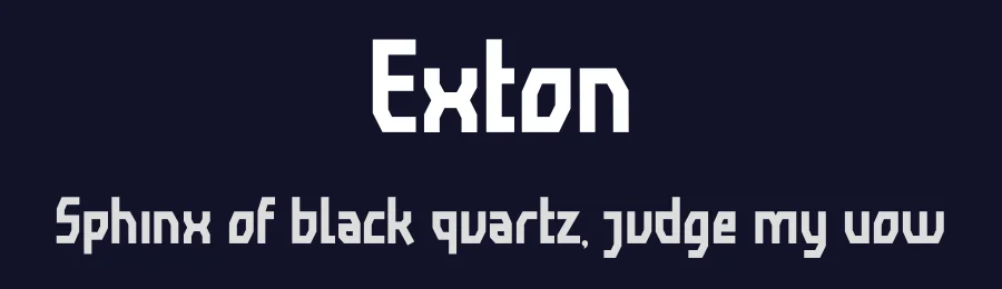 Exton by Typefactoryco — Display Font — thumbnail 2