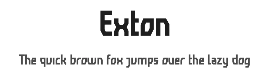 Exton by Typefactoryco — Display Font