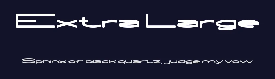 Extra Large by weknow — Sans Serif Font — thumbnail 2