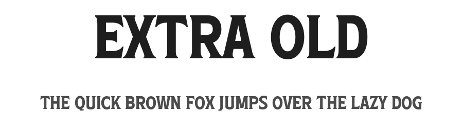 Extra Old by Måns Grebäck — Serif Font
