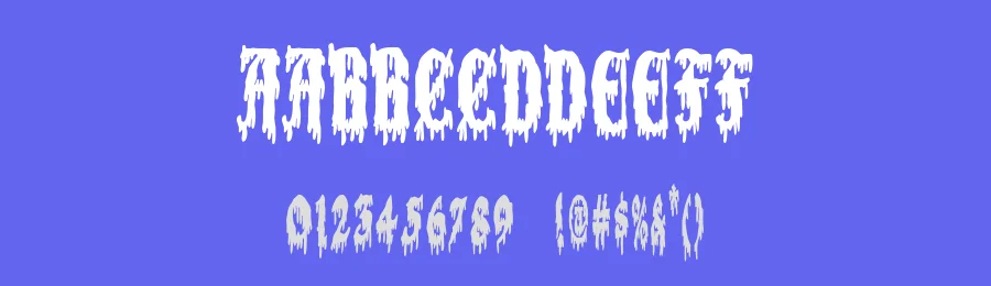 Extreme Bloody Gothic by Woodcutter — Decorative Font — thumbnail 3