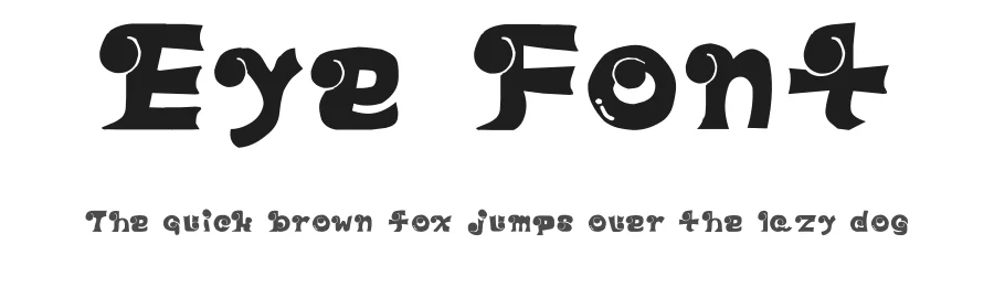 Eye Font