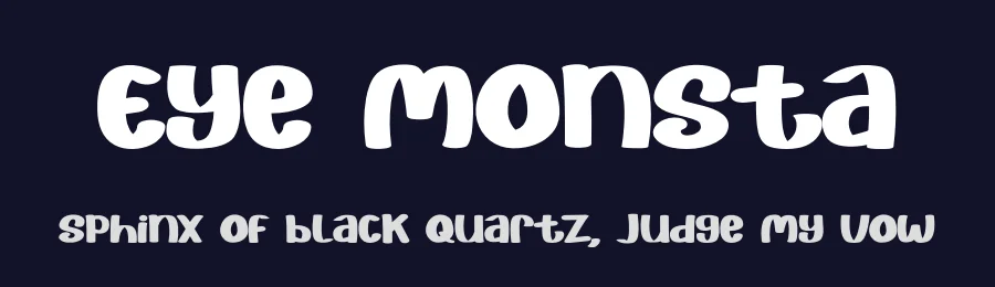 Eye Monsta by Illushvara — Decorative Font — thumbnail 2