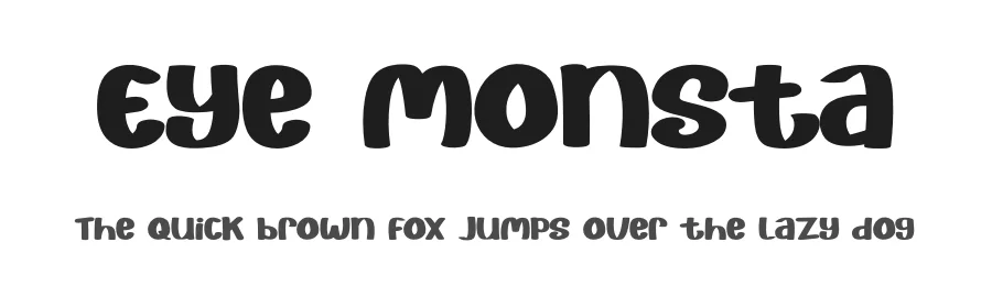 Eye Monsta by Illushvara — Decorative Font