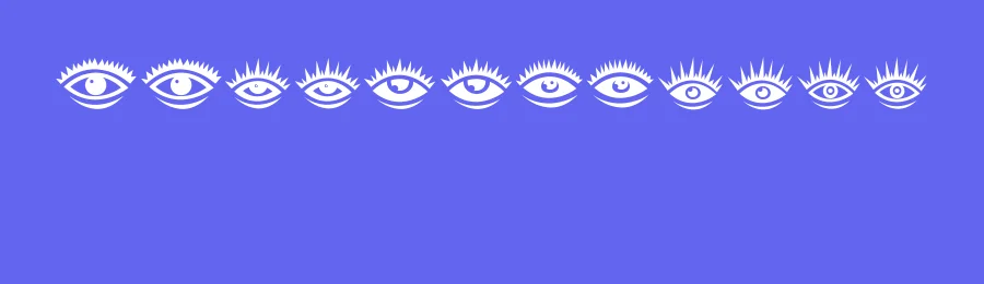 Eyez by Vladimir Nikolic — Dingbats Font — thumbnail 3