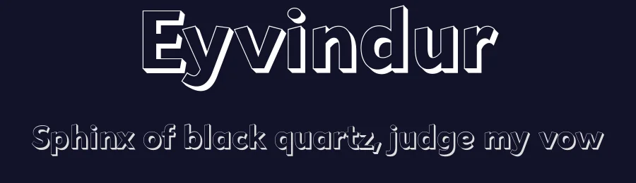 Eyvindur by Misti's Fonts — Sans Serif Font — thumbnail 2