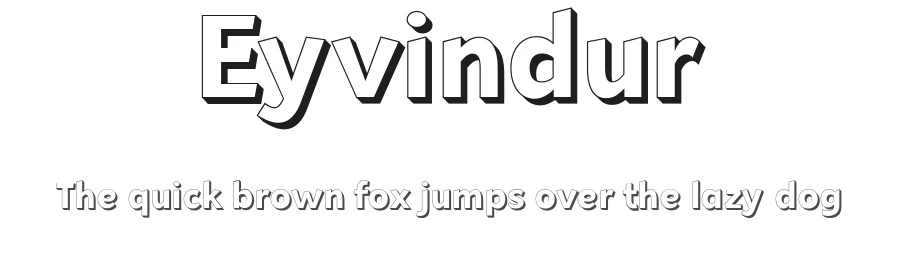 Eyvindur by Misti's Fonts — Sans Serif Font