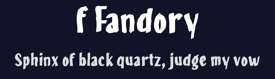 f Fandory by wepfont.com — Script Handwritten Font — thumbnail 2