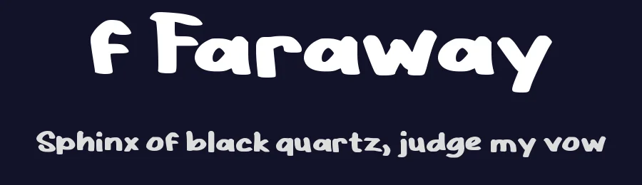 f Faraway by wepfont.com — Script Handwritten Font — thumbnail 2