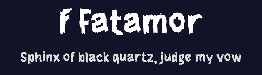 f Fatamor by wepfont.com — Decorative Font — thumbnail 2