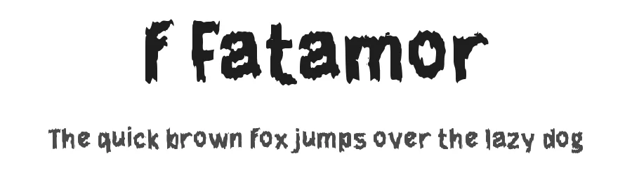 f Fatamor by wepfont.com — Decorative Font