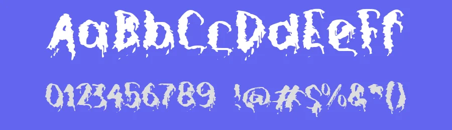 f Fear Of Blood by wepfont.com — Decorative Font — thumbnail 3