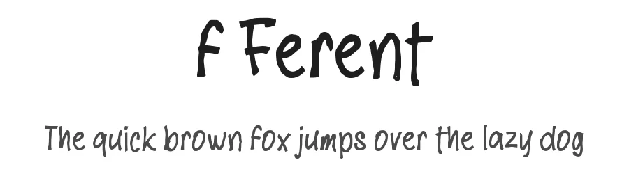 f Ferent