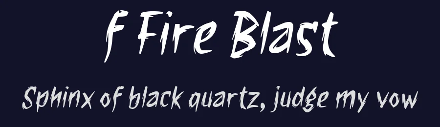 f Fire Blast by wepfont.com — Decorative Font — thumbnail 2