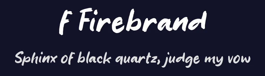 f Firebrand by wepfont.com — Script Handwritten Font — thumbnail 2
