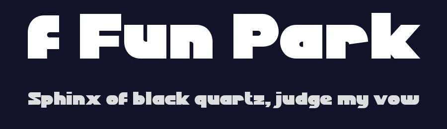 f Fun Park by wepfont.com — Sans Serif Font — thumbnail 2