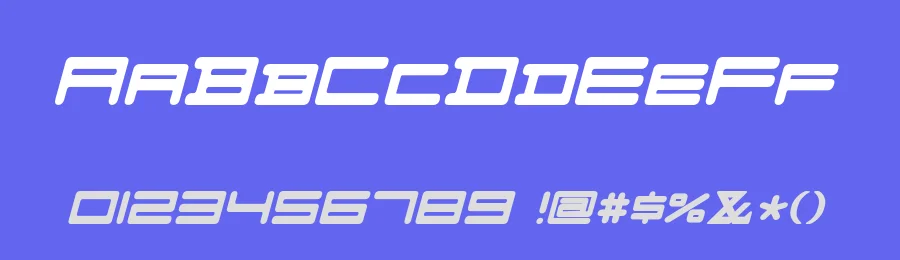 F-Zero GX Menu by Tony Thai — Display Font — thumbnail 3