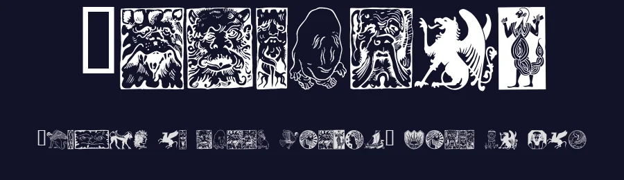 Fabeldyr by Listemageren — Dingbats Font — thumbnail 2