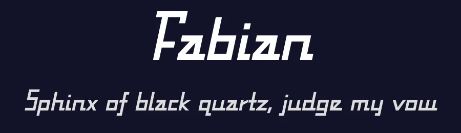 Fabian by Typodermic Fonts — Decorative Font — thumbnail 2