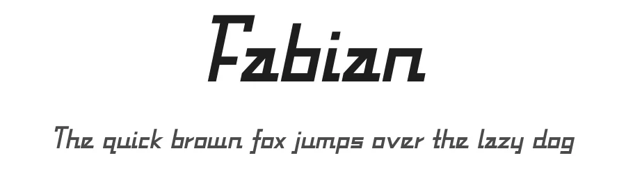 Fabian by Typodermic Fonts — Decorative Font