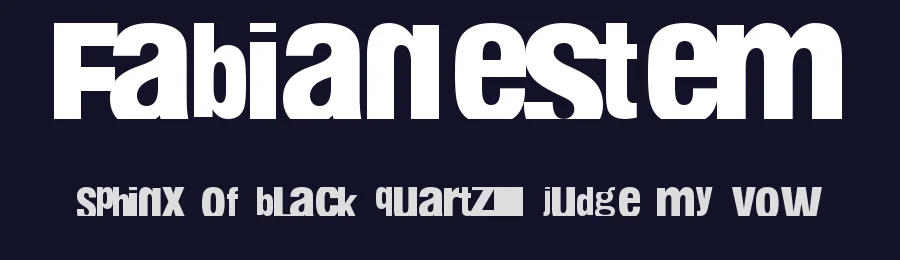 Fabianestem by Juan Esteban Muñoz Bedoya — Decorative Font — thumbnail 2