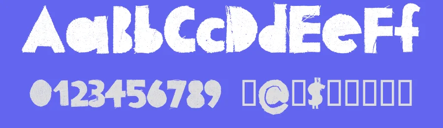 Fabric Shapes by Letters + Numbers — Decorative Font — thumbnail 3