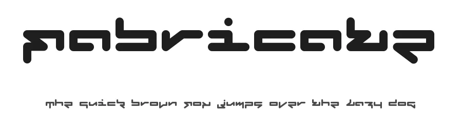 Fabricate by the Type Fetish — Display Font