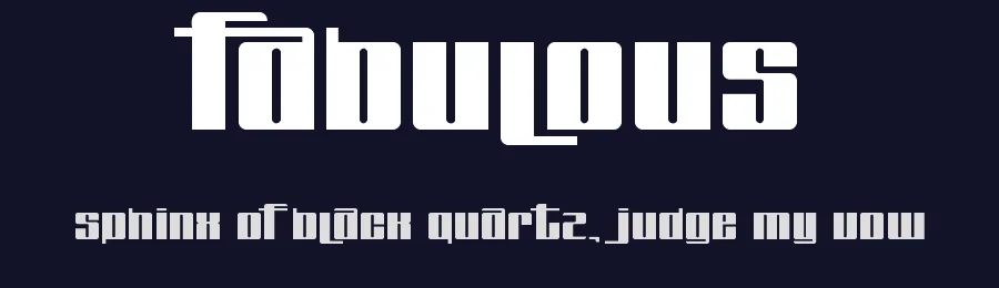 Fabulous by 76design — Display Font — thumbnail 2