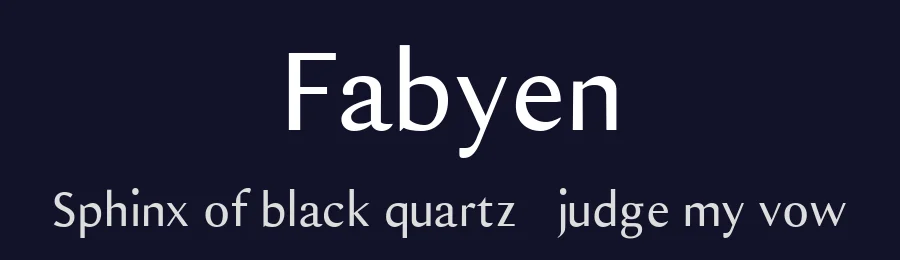 Fabyen by creativetacos — Sans Serif Font — thumbnail 2