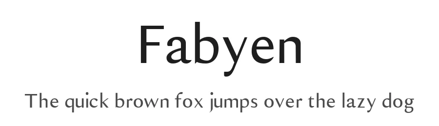Fabyen by creativetacos β Sans Serif Font