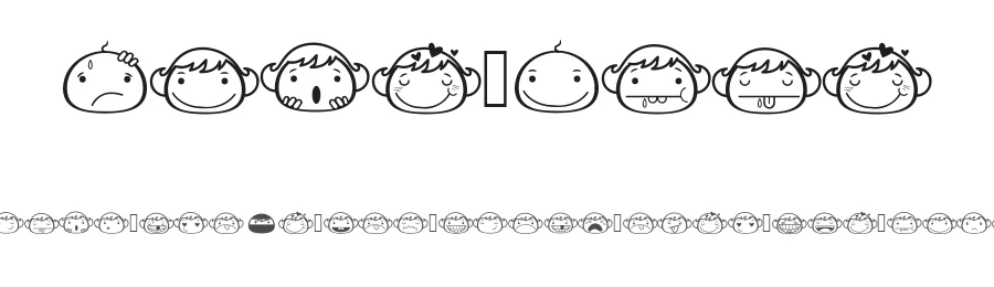 Face Alin by Haslinda Adnan — Dingbats Font