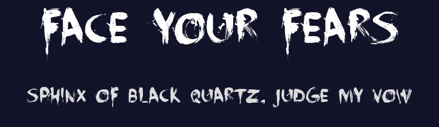 Face Your Fears by Hanoded — Decorative Font — thumbnail 2