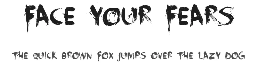 Face Your Fears by Hanoded — Decorative Font