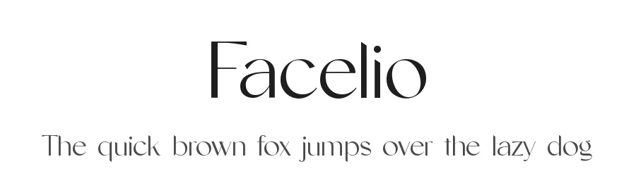 Facelio by UI Creative — Sans Serif Font