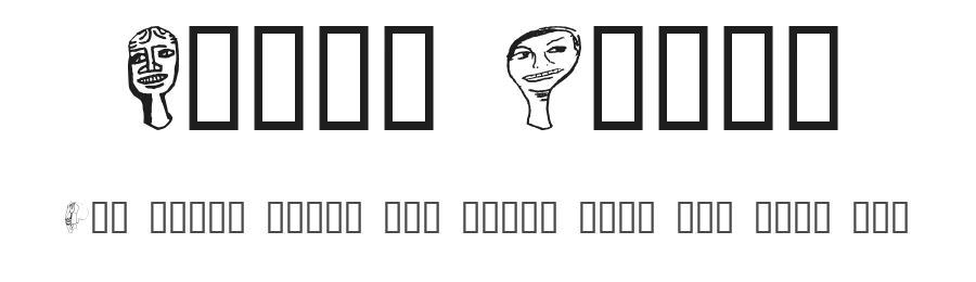 Faces Plain by Dibujado β Dingbats Font