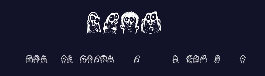 Faces by Vladimir Nikolic — Dingbats Font — thumbnail 2