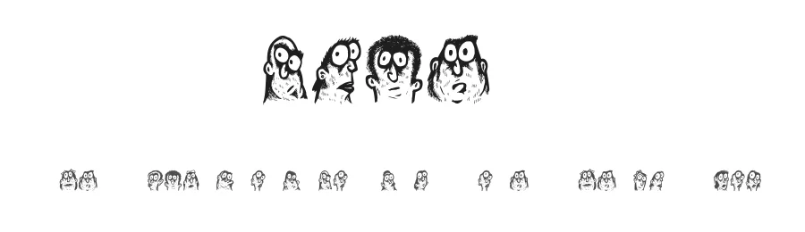Faces by Vladimir Nikolic — Dingbats Font