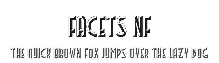 Facets NF by Nick's Fonts — Decorative Font